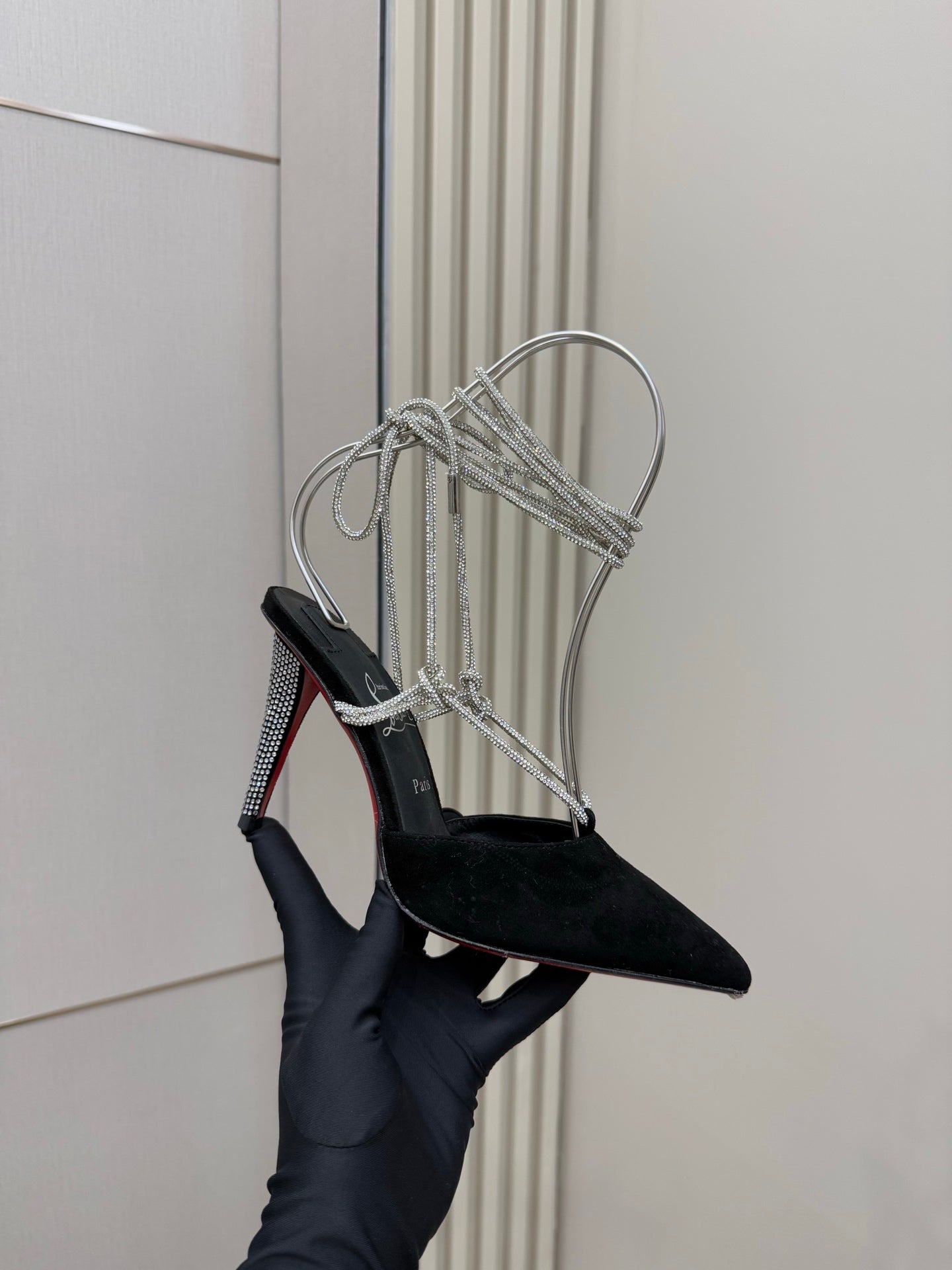 CL Mules Black 8.5cm   Material 299877
