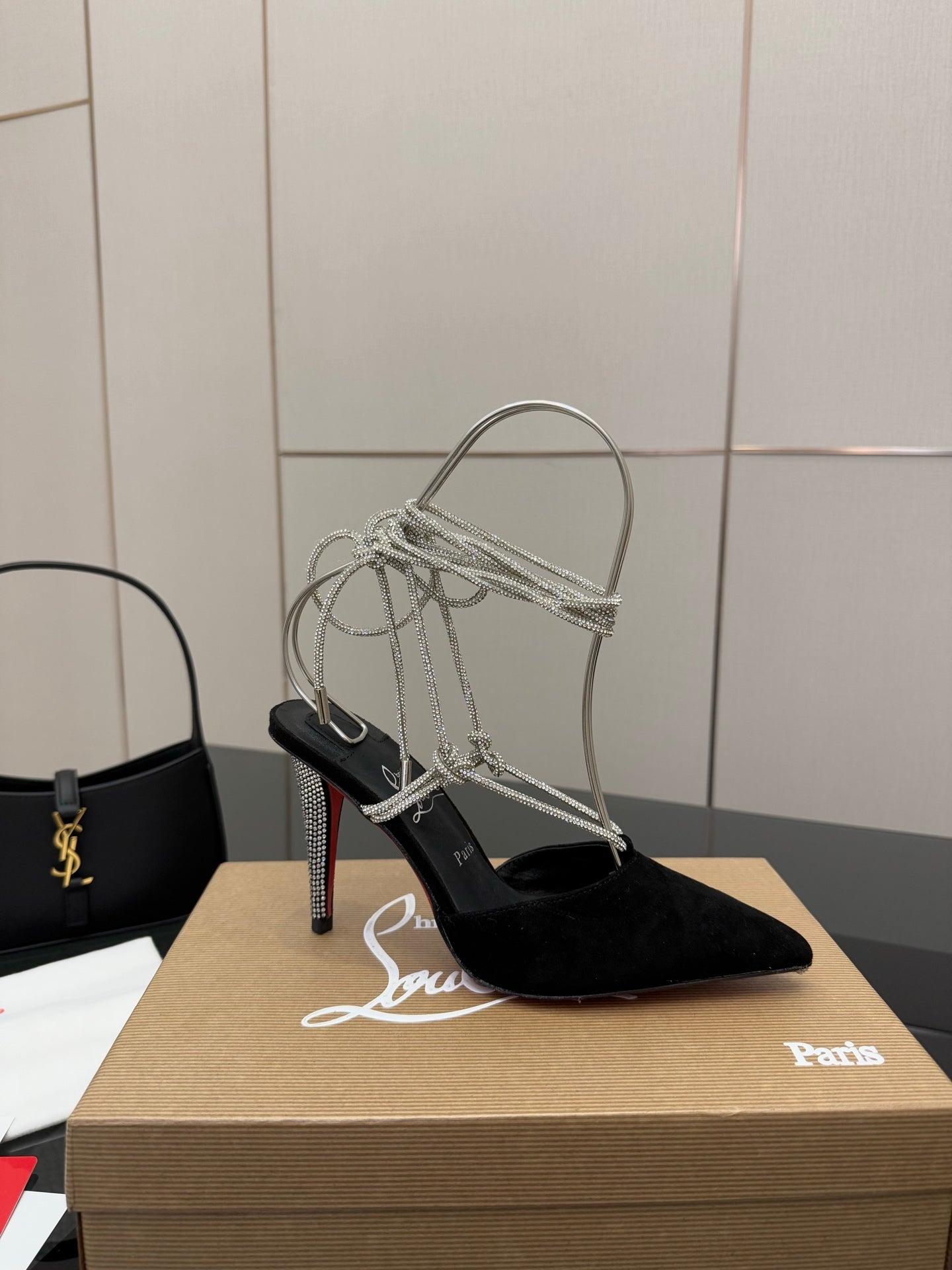 CL Mules Black 8.5cm   Material 299877