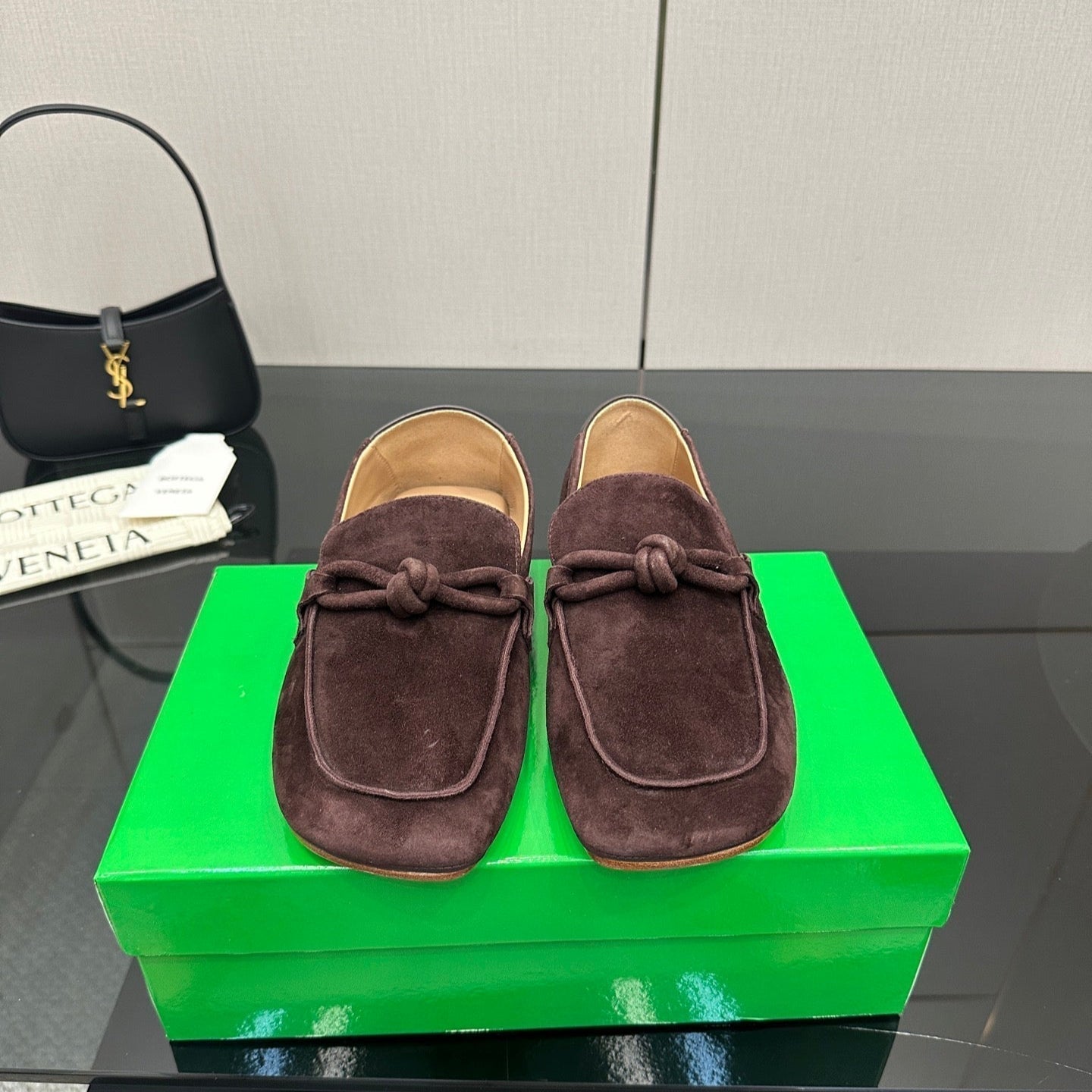 BV Daddy Loafer Brown Suede 427637
