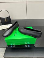 BV Puddle Ballet Flat Black Lambskin 427642