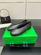 BV Puddle Ballet Flat Black Lambskin 427642