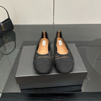 Alaia 2025 Ballet Flat Black Raffia 433753