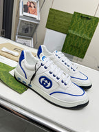 GG Men's Mac80 Sneaker White Blue Cowhide 539528