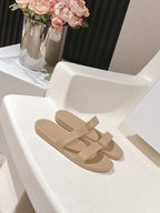 The Row 25s Foam Sandal In Beige Rubber 340609