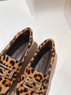 Fendi 2025 Leopard Print Loafer Brown mix Black Calfskin 560513