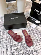CC 26s Open-toe Sandal Burgundy Glossy Sheepskin 681938