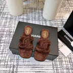 CC 26s Open-toe Sandal Chocolate Suede 681941