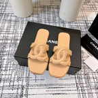 CC 26s Open-toe Sandal Beige Sheepskin 681944