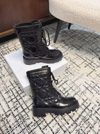 CD D-Unit Ankle Boot Glossy Black Calfskin