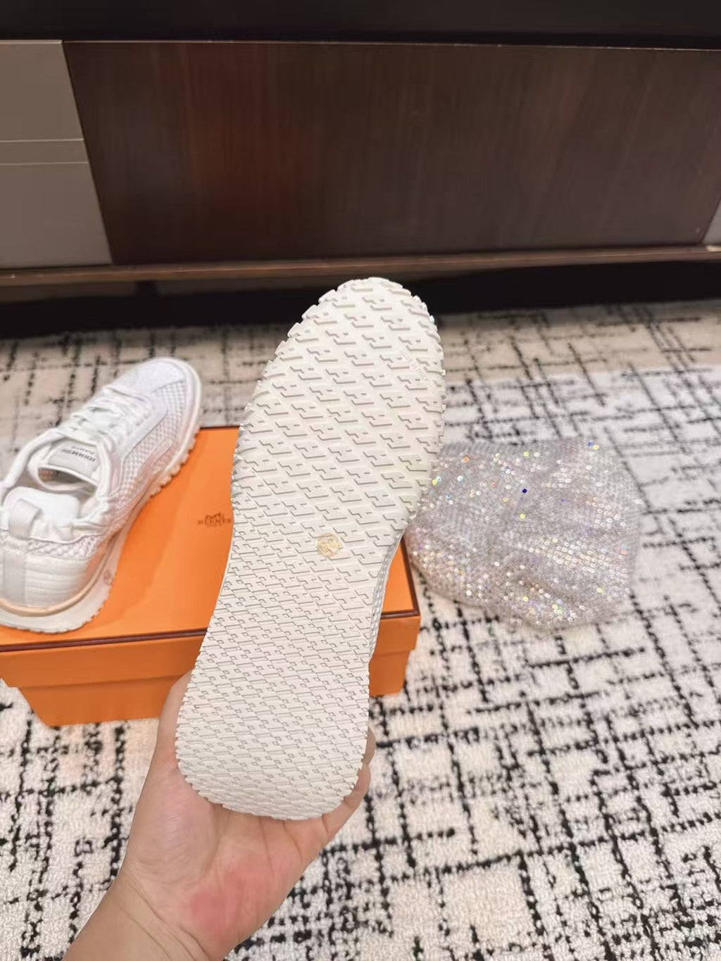 HM 25 Jet Sneaker White Mesh Cowhide 318023