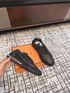 HM 25 Jet Sneaker Black Mesh Cowhide 318024