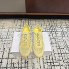 Jimmy Choo Sunny F Sneaker Yellow Lace Leather 682043