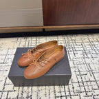 Miu 2026 Ballerinas Brown Nappa Leather 682025
