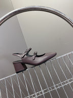JACKIE 50 PUMP MAUVE LAMBSKIN