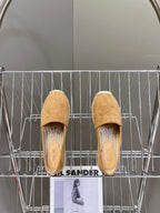 CELINE Espadrillas Loafers Brown Suede 285938