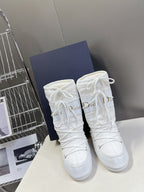 CD Short Boots 60mm In White Cowhide 989712