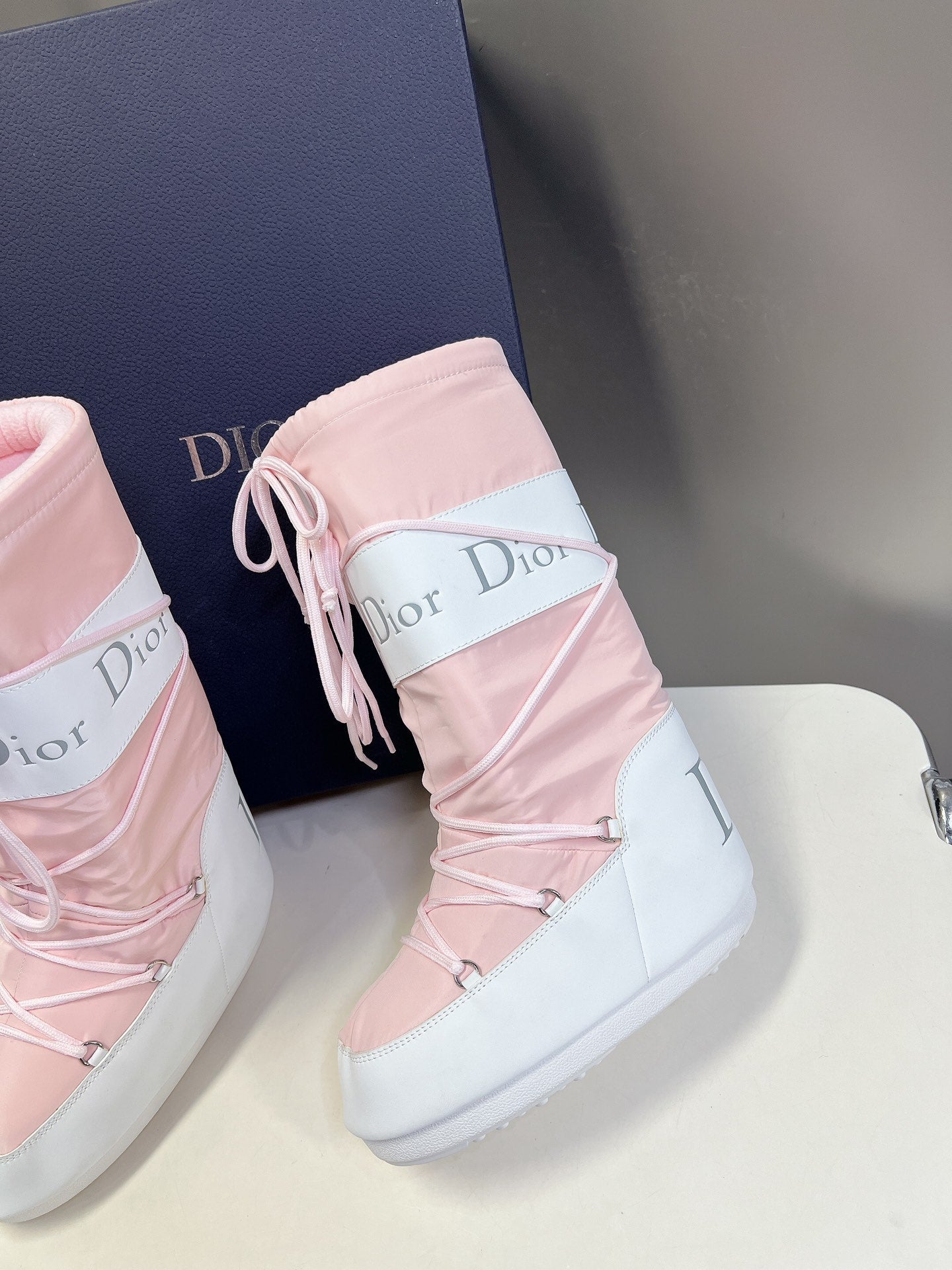 CD Short Boots 60mm In Light Pink Cowhide 989714