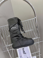 CD Short Boots 60mm In Black Cowhide 989716