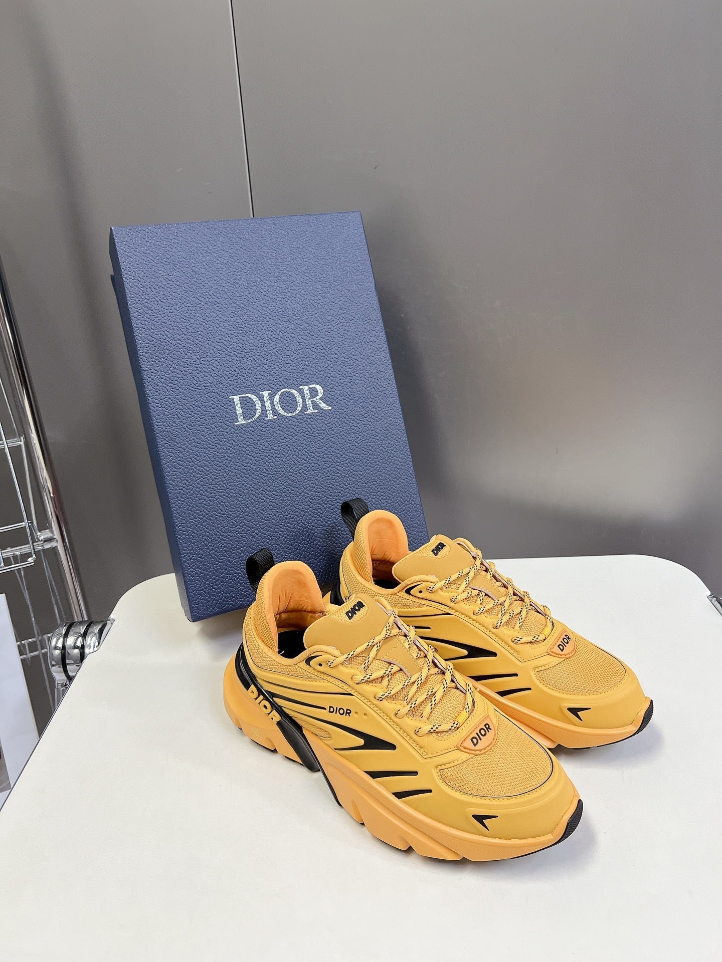 CD B44 Blade Sneaker Dark Yellow Mesh Fabric 989539