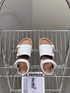 MINO SANDAL IN WHITE CALFSKIN