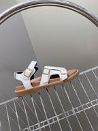 MINO SANDAL IN WHITE CALFSKIN