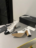CC Slingback 95mm White Lambskin