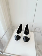 CC Ballet Flat White Fabric 238773