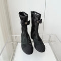 CC 25 Short Boot 55mm Black Mesh Fabric 411468