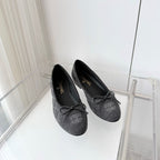 Chanel 2026 Ballet Flat Blue Denim 697394