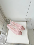 Chanel 2026 Ballet Flat Pink Mesh Suede 697400