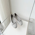 Chanel 2026 Ballet Flat Grey Quited Lambskin 697405
