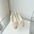 Chanel 2026 Ballet Flat Ivory Tweed Lambskin 697407