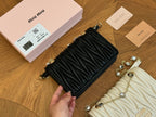 CRYSTAL CLOQUÉ 20 NAPPA BLACK LEATHER BAG