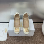 CD Miss Dior Pump 85mm Glossy White Cowhide