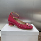 CD Miss Dior Pump 35mm Glossy Pink Cowhide