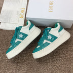 CD Star Platform Sneaker 35mm Emerald Green Calfskin