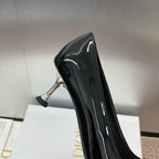 CD Pumps 65mm Glossy Black Cowhide