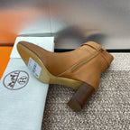 HM Saint Germain Ankle Boot 65mm In Gingerbread Calfskin  975167