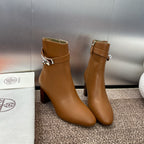 HM Saint Germain Ankle Boot 65mm In Gingerbread Calfskin  975167
