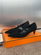 HM 25C Kiara 40 Pump Black Suede 208275