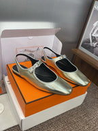 HM 25 Kleo Slingback Gold Calfskin 372948