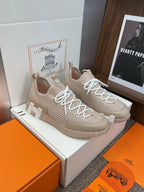 HM 25 Lift Sneaker Pink Nude Mesh Sheepskin 373034