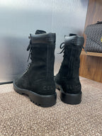 CELINE Ankle Boots Black Suede 433389