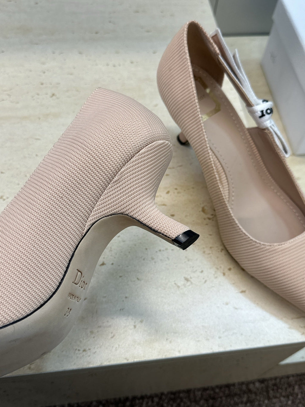 CD J'Adior Pump 6.5cm Beige Technical Fabric 633062