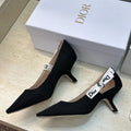 CD J'Adior Pump 6.5cm Black Technical Fabric 633065