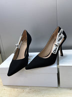 CD J'Adior Pump 9.5cm Black Technical Fabric