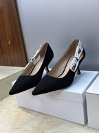 CD J'Adior Pump 6.5cm Black Technical Fabric 633065