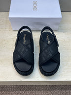 CD Baby Sandal Dark Blue Fabric Leather 633079