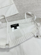 CC Sport Bra White Wool Viscose
