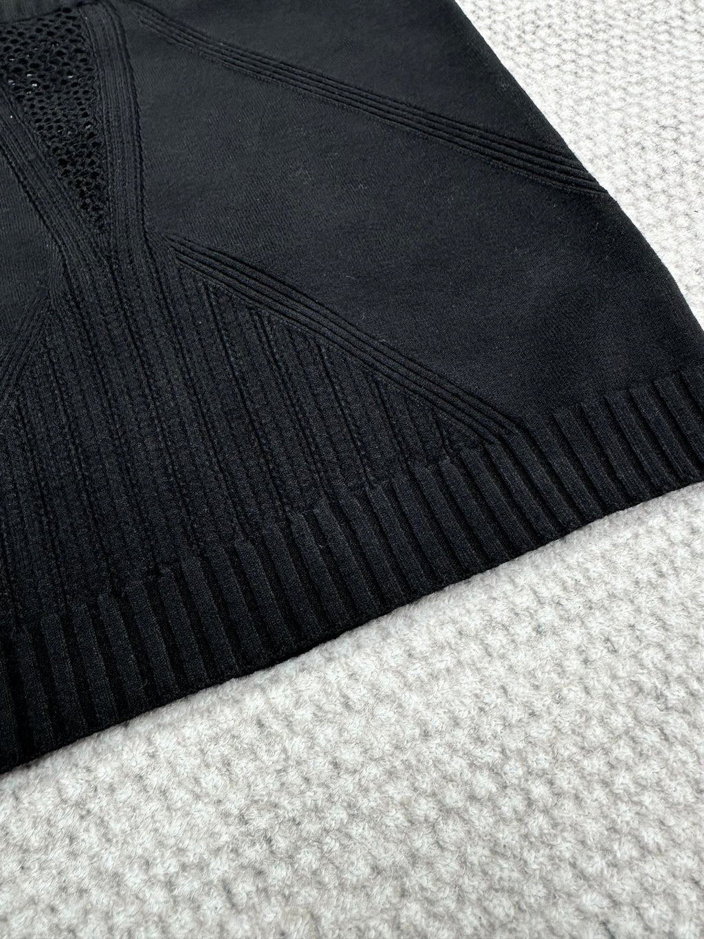 CC Sport Bra Black Wool Viscose
